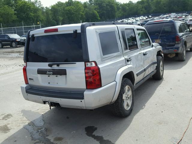 1J8HG48K26C346322 - 2006 JEEP COMMANDER SILVER photo 4