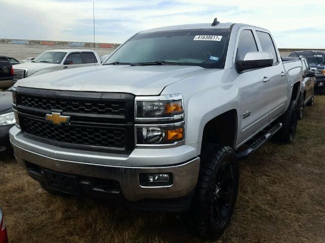 3GCUKREC8FG183459 - 2015 CHEVROLET SILVERADO SILVER photo 2