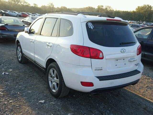 5NMSH73E09H240695 - 2009 HYUNDAI SANTA FE S WHITE photo 3