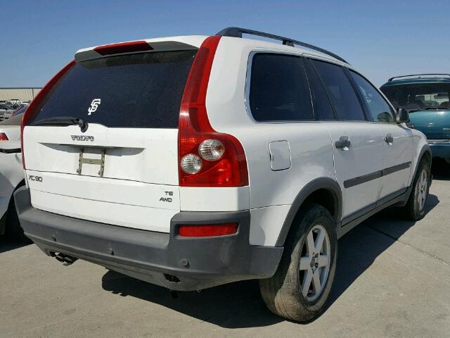 YV1CZ911251150556 - 2005 VOLVO XC90 T6 WHITE photo 4