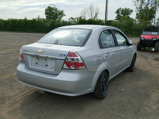 KL1TD55627B087370 - 2007 CHEVROLET AVEO BASE Արծաթագույն լուսանկար 4