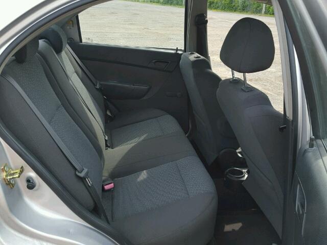 KL1TD55627B087370 - 2007 CHEVROLET AVEO BASE Արծաթագույն լուսանկար 6