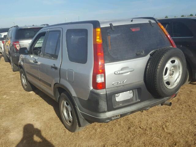 JHLRD68442C002201 - 2002 HONDA CR-V SILVER photo 3