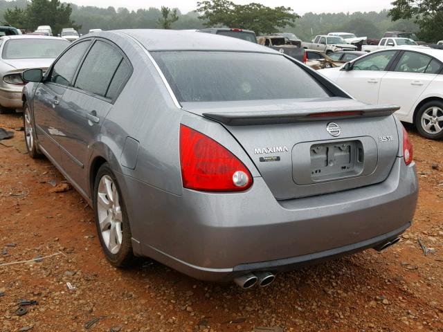 1N4BA41E28C816456 - 2008 NISSAN MAXIMA SE GRAY photo 3