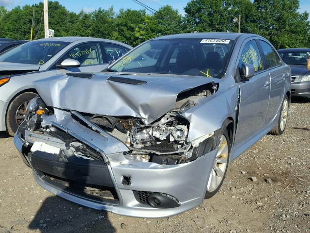 JA32V6FV5BU004555 - 2011 MITSUBISHI LANCER RAL SILVER photo 2