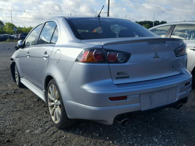 JA32V6FV5BU004555 - 2011 MITSUBISHI LANCER RAL SILVER photo 3