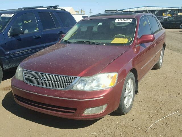 4T1BF28B52U240726 - 2002 TOYOTA AVALON XL RED photo 2