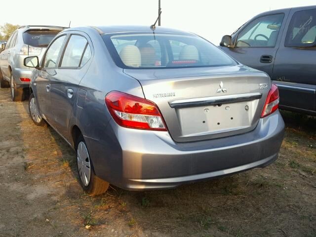 ML32F3FJ9HHF16529 - 2017 MITSUBISHI MIRAGE G4 GRAY photo 3