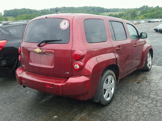 3GNDA13D28S572623 - 2008 CHEVROLET HHR LS წითელი ფოტო 4