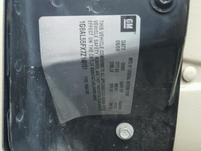 1G8AL55FX7Z149151 - 2007 SATURN ION LEVEL BEIGE photo 10