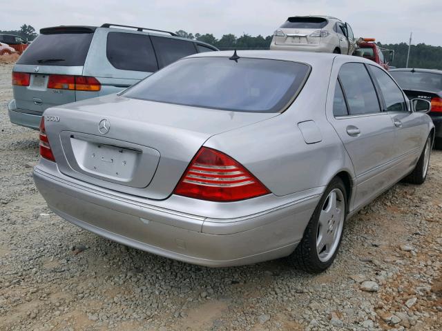 WDBNG75J42A235931 - 2002 MERCEDES-BENZ S 500 SILVER photo 4