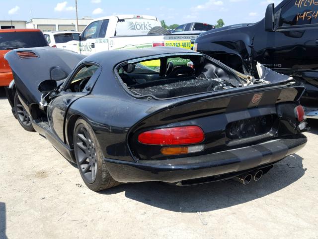 1B3ER69EXXV504616 - 1999 DODGE VIPER GTS BLACK photo 3