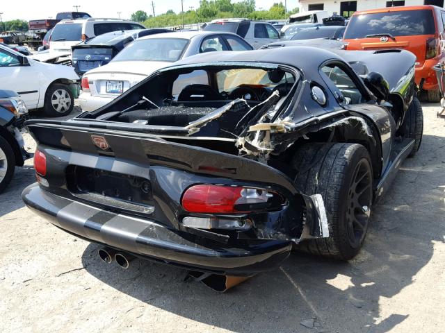 1B3ER69EXXV504616 - 1999 DODGE VIPER GTS BLACK photo 4