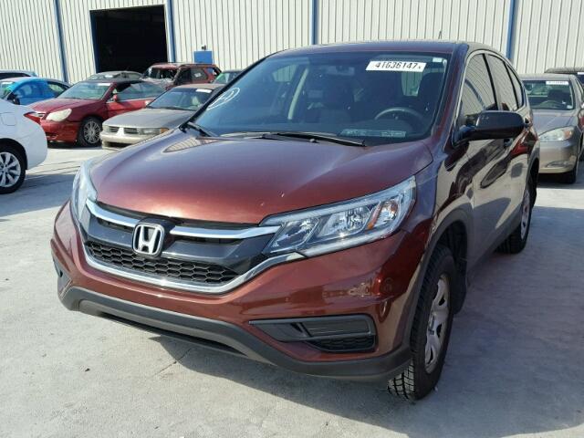 3CZRM3H31FG700765 - 2015 HONDA CR-V LX BROWN photo 2