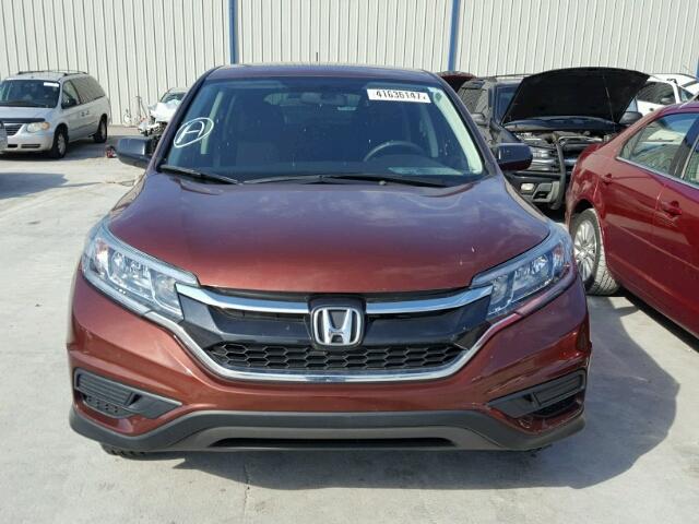 3CZRM3H31FG700765 - 2015 HONDA CR-V LX BROWN photo 9