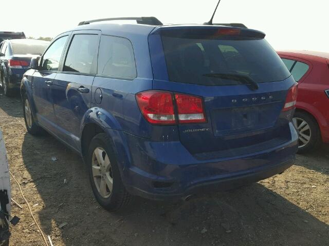 3C4PDCBG8CT395115 - 2012 DODGE JOURNEY SX BLUE photo 3