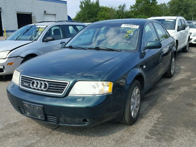 WAUEH24B6YN008394 - 2000 AUDI A6 GREEN photo 2