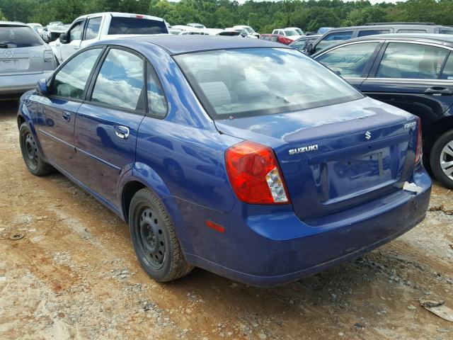 KL5JD56Z05K210661 - 2005 SUZUKI FORENZA S BLUE photo 3