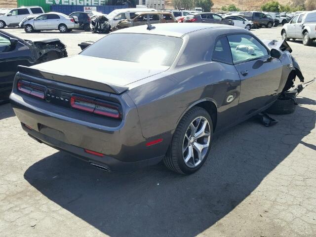 2C3CDZBGXFH851148 - 2015 DODGE CHALLENGER GRAY photo 4