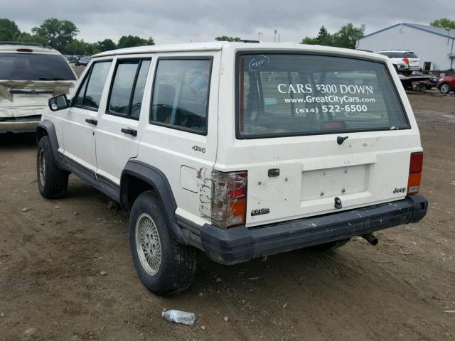 1J4FJ28S9TL191231 - 1996 JEEP CHEROKEE S WHITE photo 3