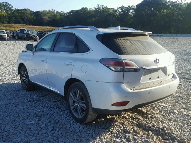 2T2ZK1BA5FC204588 - 2015 LEXUS RX WHITE photo 3