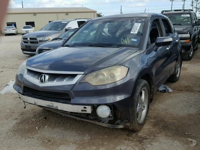 5J8TB18587A020774 - 2007 ACURA RDX BLUE photo 2