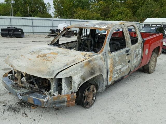 2GCEK19J971701247 - 2007 CHEVROLET SILVERADO RED photo 2