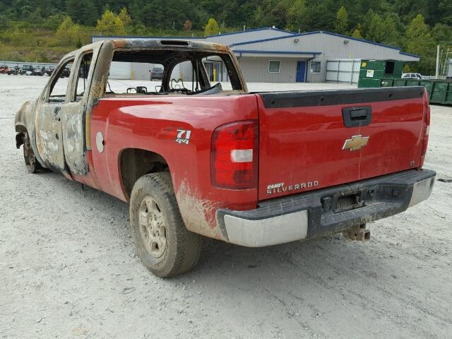 2GCEK19J971701247 - 2007 CHEVROLET SILVERADO RED photo 3