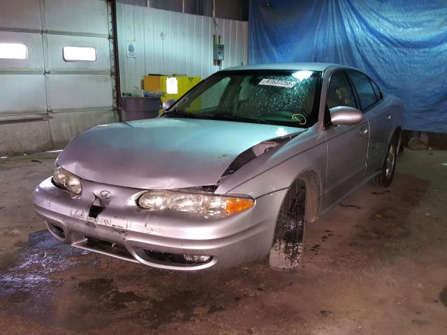 1G3NL52E62C188284 - 2002 OLDSMOBILE ALERO GL SILVER photo 2