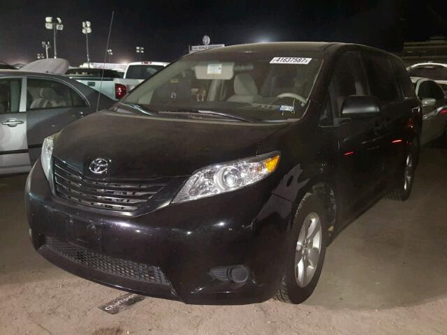 5TDZK3DC3DS370773 - 2013 TOYOTA SIENNA BAS BLACK photo 2