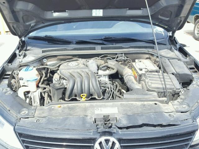 3VW2K7AJ6BM092571 - 2011 VOLKSWAGEN JETTA BASE GRAY photo 7