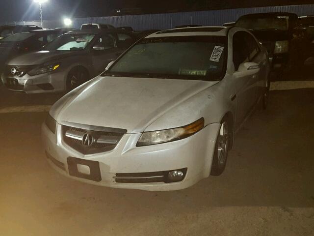 19UUA66207A005585 - 2007 ACURA TL WHITE photo 2