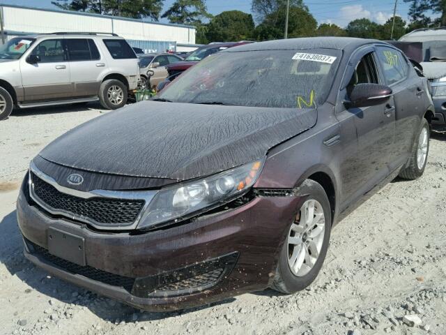 KNAGM4A73B5061030 - 2011 KIA OPTIMA LX MAROON photo 2