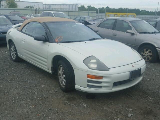 4A3AE35G01E005052 - 2001 MITSUBISHI ECLIPSE WHITE photo 1