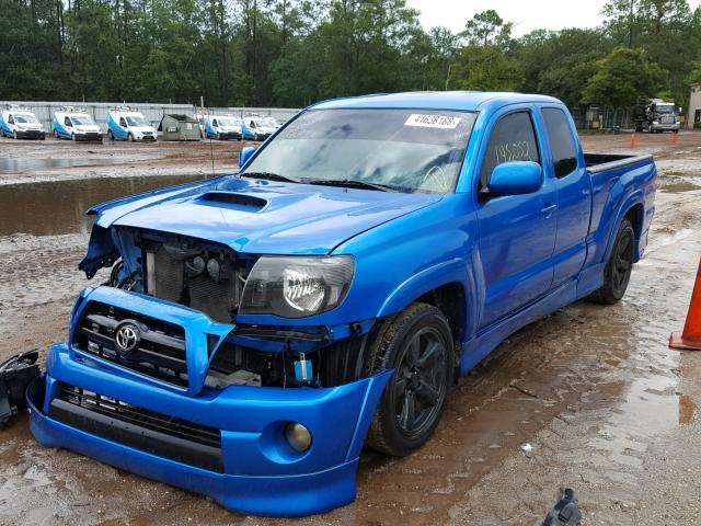 5TETU22N58Z514055 - 2008 TOYOTA TACOMA X-R BLUE photo 2