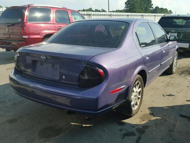 JN1CA31D1YT731031 - 2000 NISSAN MAXIMA GLE PURPLE photo 4