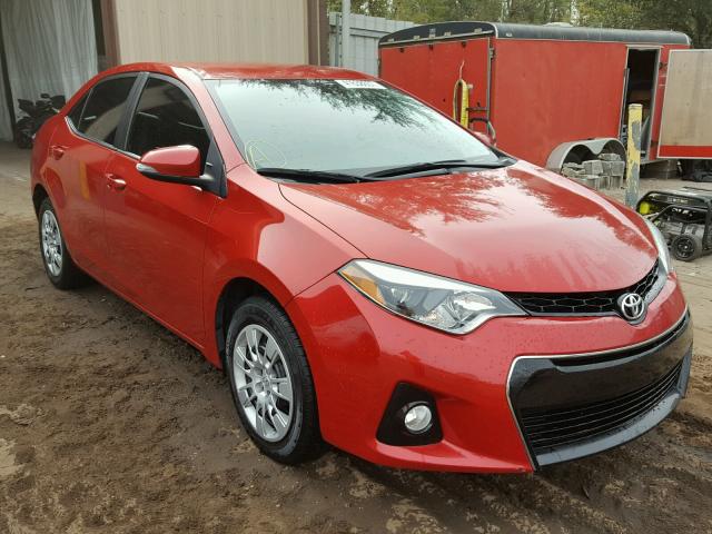 5YFBURHE2FP266703 - 2015 TOYOTA COROLLA L RED photo 1