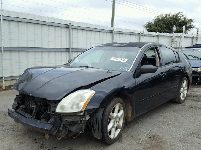 1N4BA41E04C820595 - 2004 NISSAN MAXIMA SE BLACK photo 2