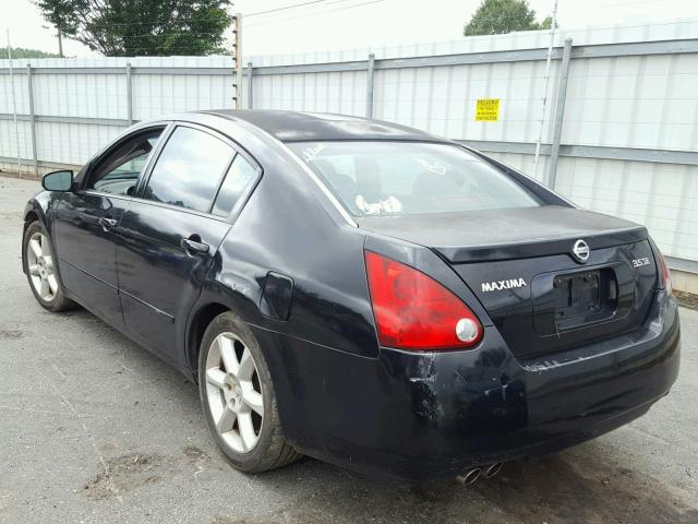 1N4BA41E04C820595 - 2004 NISSAN MAXIMA SE BLACK photo 3