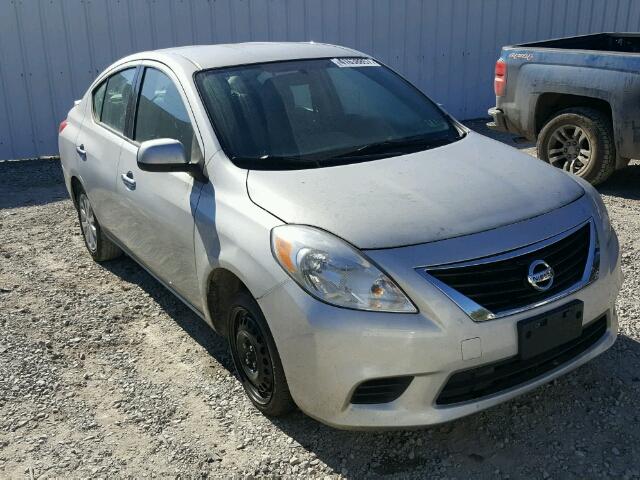 3N1CN7AP9EK446587 - 2014 NISSAN VERSA S SILVER photo 1