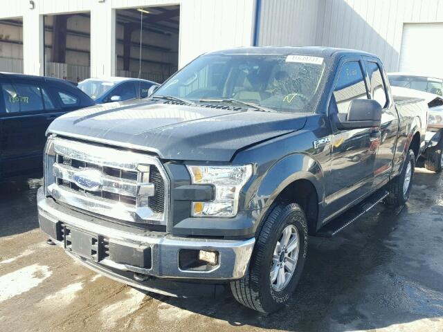 1FTFX1EF8FFA71252 - 2015 FORD F150 GRAY photo 2