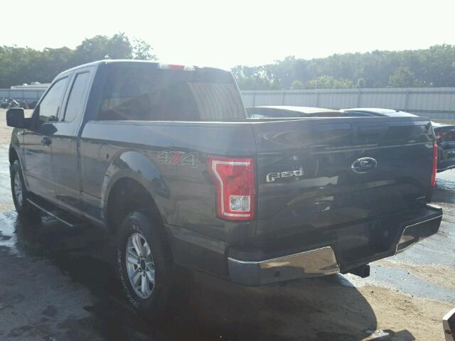 1FTFX1EF8FFA71252 - 2015 FORD F150 GRAY photo 3