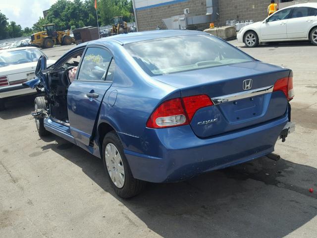 2HGFA1F33BH514259 - 2011 HONDA CIVIC VP BLUE photo 3