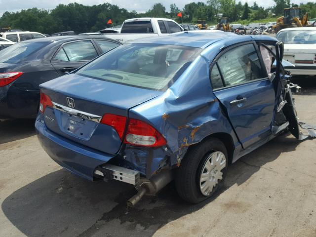 2HGFA1F33BH514259 - 2011 HONDA CIVIC VP BLUE photo 4