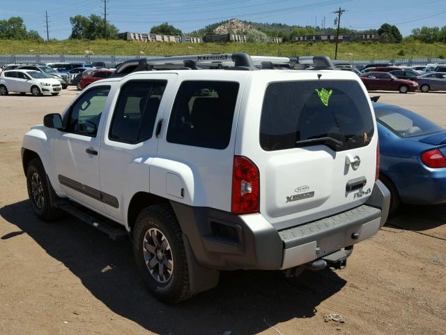 5N1AN0NW6FN665494 - 2015 NISSAN XTERRA X WHITE photo 3