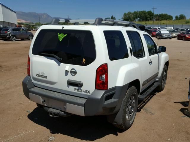 5N1AN0NW6FN665494 - 2015 NISSAN XTERRA X WHITE photo 4