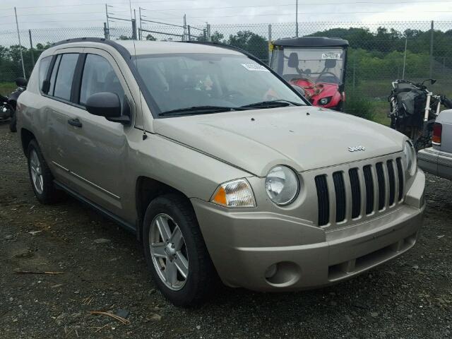 1J4FT47B29D220207 - 2009 JEEP COMPASS SP BEIGE photo 1