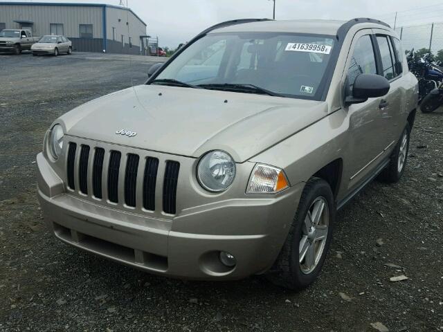 1J4FT47B29D220207 - 2009 JEEP COMPASS SP BEIGE photo 2