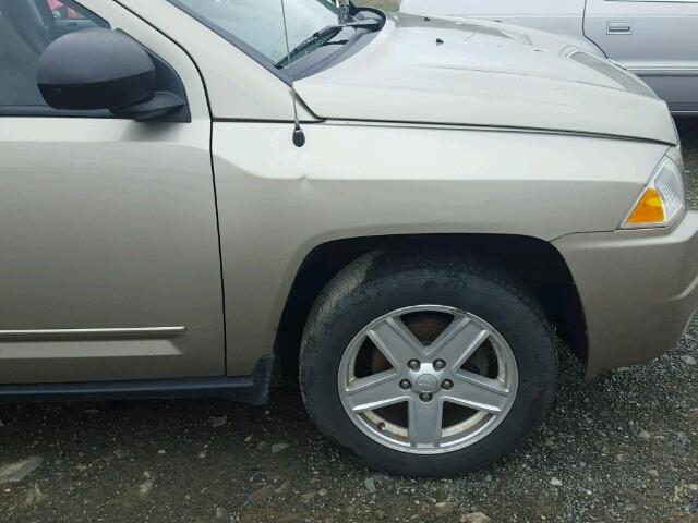 1J4FT47B29D220207 - 2009 JEEP COMPASS SP BEIGE photo 9