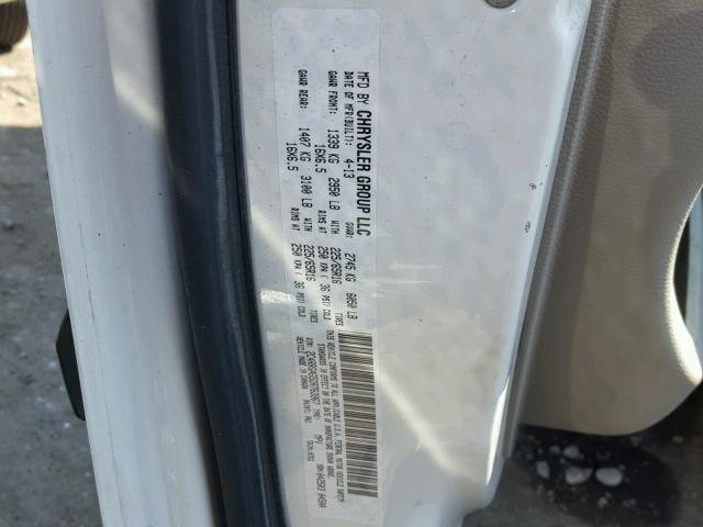 2C4RRGAG5DR763967 - 2013 RAM TRADESMAN WHITE photo 10